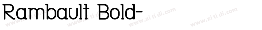 Rambault Bold字体转换